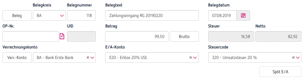 Fehl- und Überzahlungen offene Rechnung