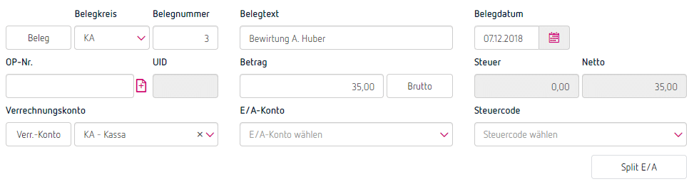 Korrektur der nicht abzugsfähigen 50 % am Jahresende