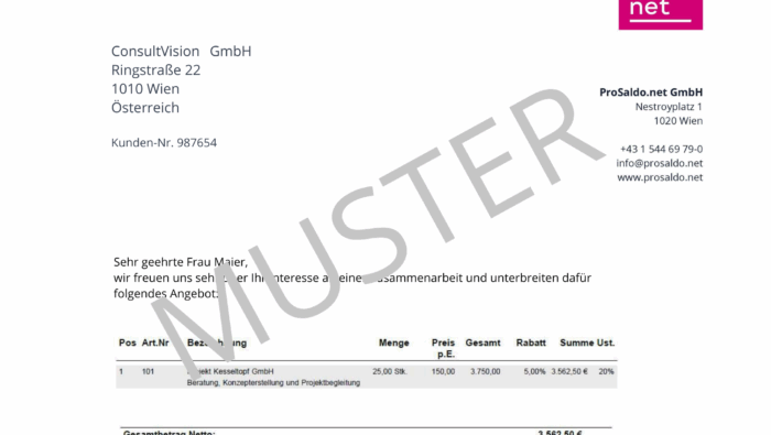 Angebote schreiben: Anleitung und Vorlage für Unternehmen in Österreich